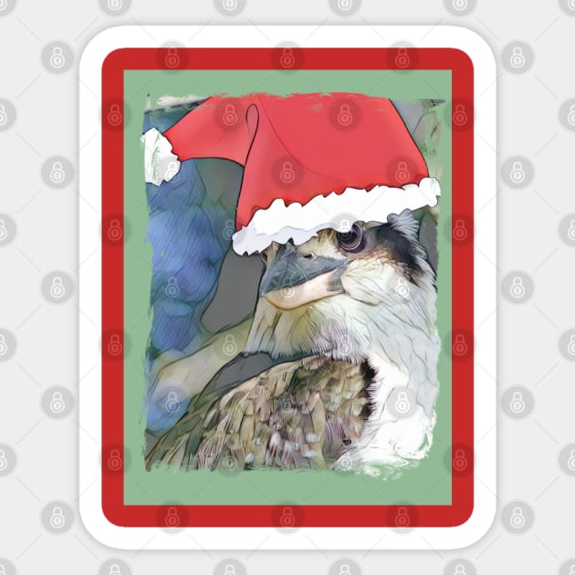 Christmas kookaburra Sticker by Kielly